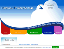 Tablet Screenshot of holbrookprimary.com